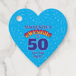 PHANTASTISCH 50 GeburtstagsLICHT BLAU Geschenkanhänger