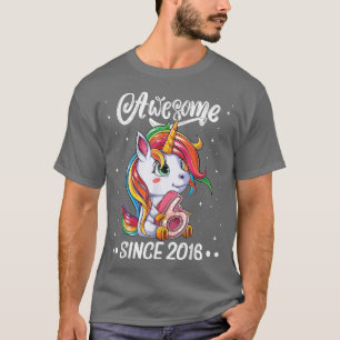Phantastisch 6. Geburtstag Einhorn 6 Jahre alt Gir T-Shirt