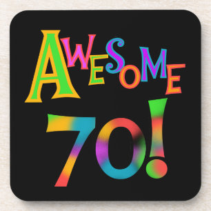 Phantastisch 70 T - Shirt und Geschenke zum Geburt Getränkeuntersetzer