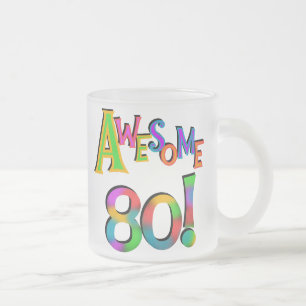 Phantastisch 80 T - Shirt und Geschenke zum Geburt Mattglastasse