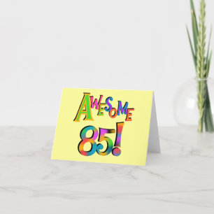 Phantastisch 85 Geburtstagsgeschenke und T - Shirt Karte