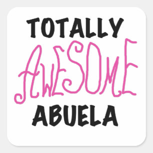 Phantastisch Abuela Pink Tshirts und GIfts Quadratischer Aufkleber