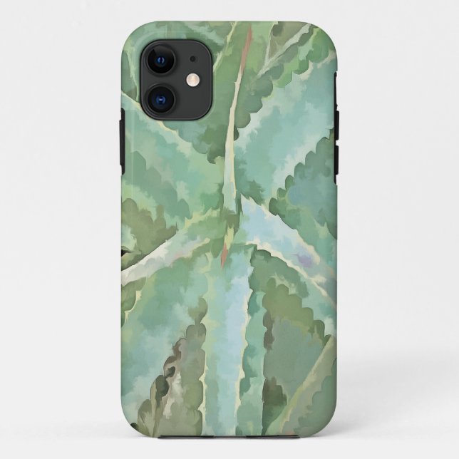 Phantastisch Aloe Vera Akrylic Art Case-Mate iPhone Hülle (Rückseite)