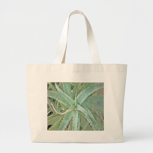 Phantastisch Aloe Vera Akrylic Art Jumbo Stoffbeutel (Vorne)