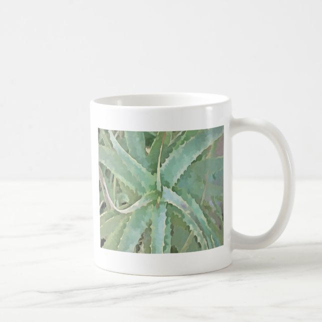 Phantastisch Aloe Vera Akrylic Art Tasse (Rechts)