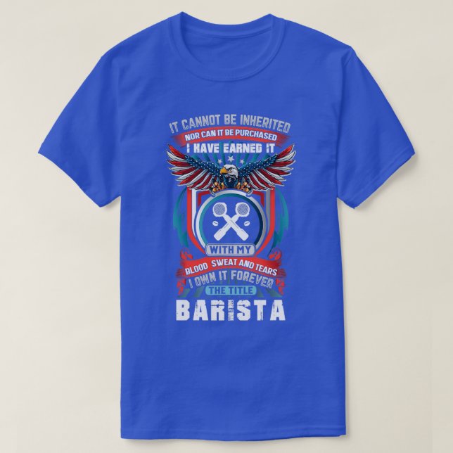 Phantastisch Barista Hoodie T-Shirt (Design vorne)