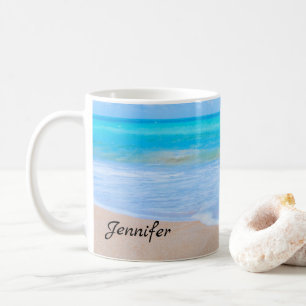 Phantastisch Beach Tropical Scene Foto Kaffeetasse