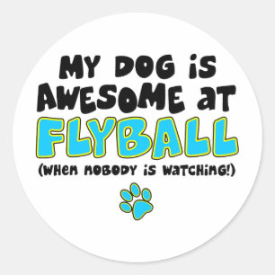 Phantastisch bei Flyball Runder Aufkleber