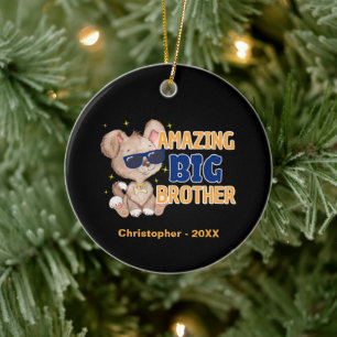 Phantastisch Big Brother Cool Dog Keramik Ornament