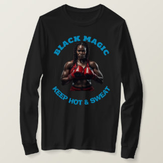 Phantastisch Black Women's Gymnastik langärmeliger T-Shirt