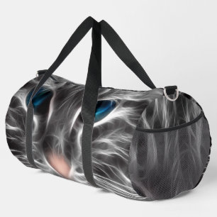 Phantastisch Blue Mit Augen Cat Face Duffle Bag