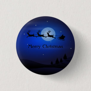 Phantastisch Blue Night Santa und Reinreira Button