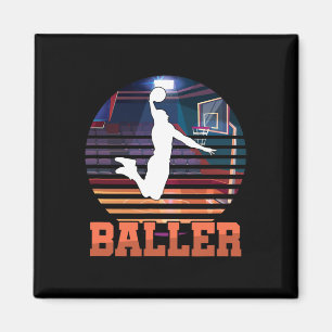 Phantastisch Bysketbyll Player Slam Dunk Byller Magnet