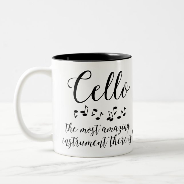 Phantastisch Cello Zweifarbige Tasse (Links)