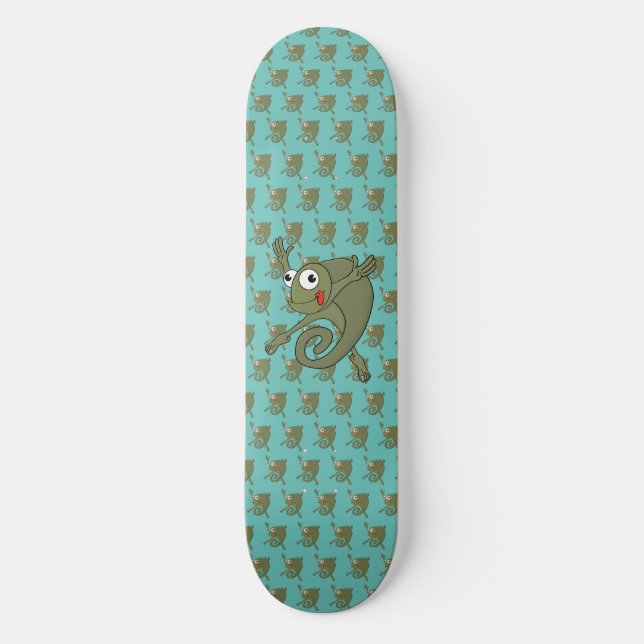 Phantastisch Chameleon Skateboard (Vorderseite)
