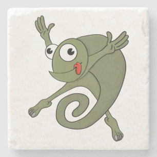 Phantastisch Chameleon Steinuntersetzer