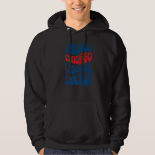 Phantastisch Chicago Illinois Groovy Retro 60er 70 Hoodie