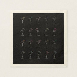 Phantastisch Coole Neon Martini Glasses Serviette