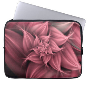 Phantastisch Coral Pink Blume Fraktal Laptopschutzhülle