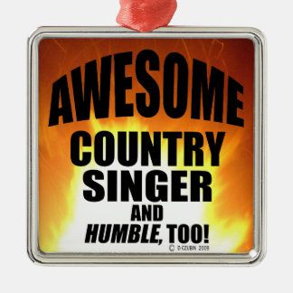 Phantastisch Country Sänger Ornament Aus Metall
