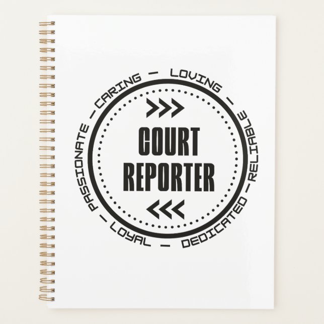 Phantastisch Court Reporter Planer (Vorderseite)