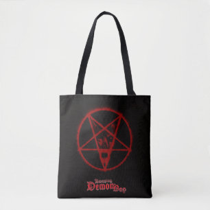 Phantastisch Demon Boy Logo & Pentagramm Tote Tasc