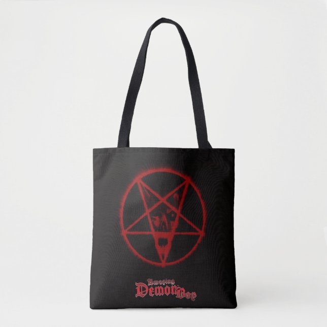 Phantastisch Demon Boy Logo & Pentagramm Tote Tasc (Vorderseite)