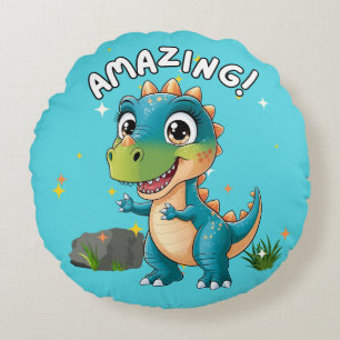 Phantastisch, Dinosaurier! Rundes Kissen