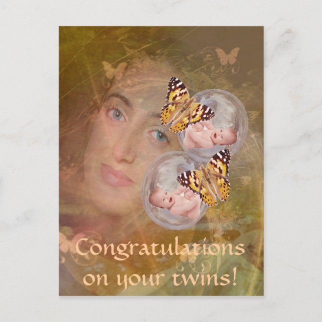 Phantastisch ein Zwilling Postkarte (Vorderseite)