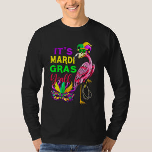 Phantastisch Flamingo Mardi Gras Funny Carnival Pa T-Shirt