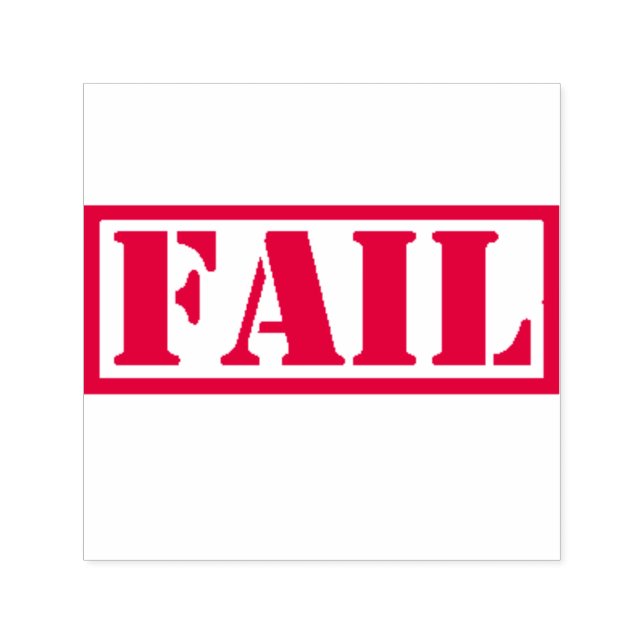 Phantastisch Funny VERSAGTE Kautschuk Briefmarke Permastempel (Design)