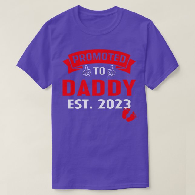 Phantastisch für Daddy 2023 Gewitterschwangerschaf T-Shirt (Design vorne)