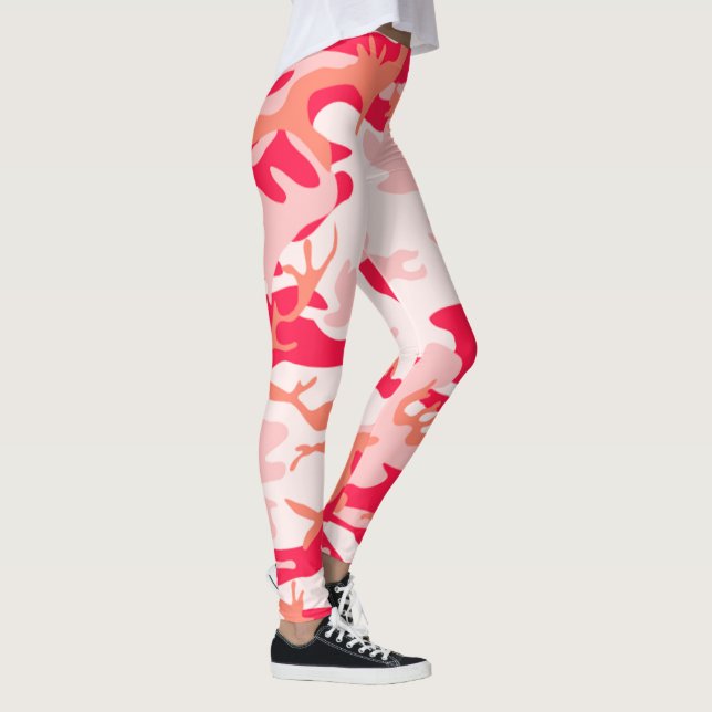 Phantastisch für das Gym Sporty Pink Camouflage Mu Leggings (Rechts)