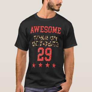 Phantastisch geboren am 29. Oktober Leopard 29. Ok T-Shirt
