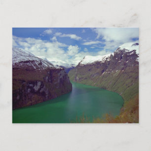 Phantastisch Geiranger Fjord Postcard Postkarte