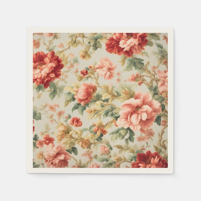 Phantastisch Gentle Exquisite Blume, Blätter. Male Serviette (Vorderseite)