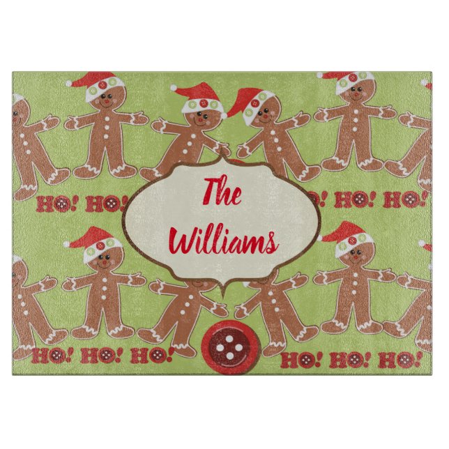 Phantastisch Gingerbrot Männer Schneidebrett (Vorderseite)