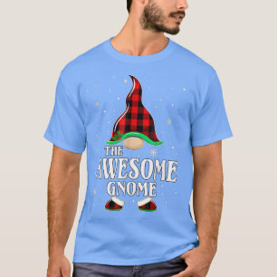 Phantastisch Gnome Buffalo Kariert Matching Family T-Shirt