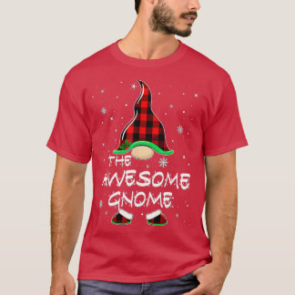 Phantastisch Gnome Buffalo Kariert Matching Family T-Shirt