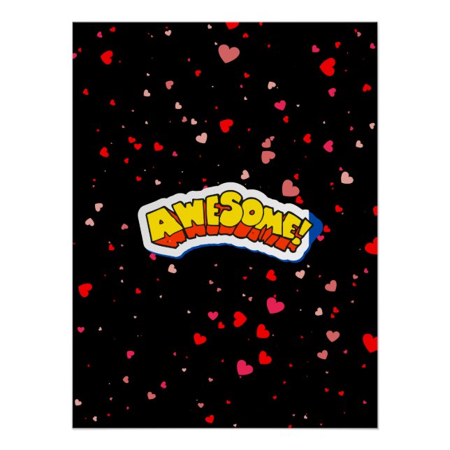 Phantastisch Good Vibes Typografie Poster (Vorderseite)