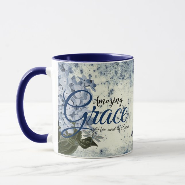 Phantastisch-Grace-Blue-Hydrangea Tasse (Links)