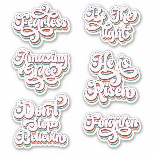Phantastisch Grace Christlich glaubver Vinyl Stick Aufkleber (Vorderseite)