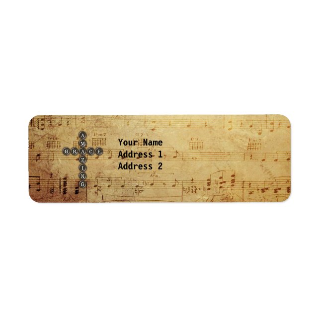 Phantastisch Grace Cross auf Vintager Musiktitel k (Vorne)