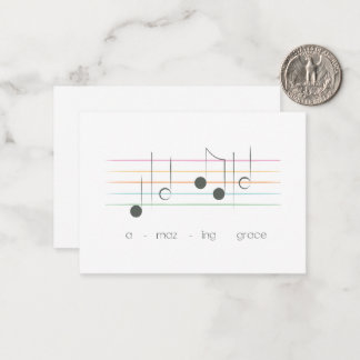 Phantastisch Grace Tiny Note Card Mitteilungskarte