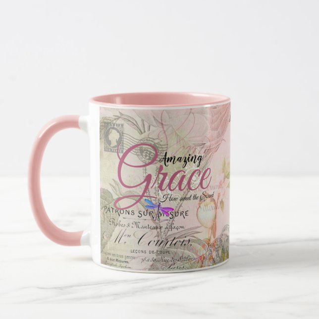 Phantastisch Grace Vintag rosa Tasse (Links)