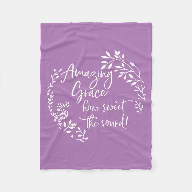 Phantastisch Grace, wie süß der Klang Fleecedecke (Vorderseite)