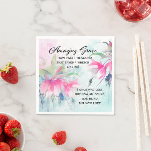 Phantastisch Grace Wie Sweet the Sound Christlich Serviette