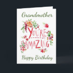 PHANTASTISCH **GRANDMOTHER*** AUF IHRER GEBURTSKAR KARTE<br><div class="desc">SENDEN SIE "IHRE GROSSMUTTER" DIESE "PHANTASTISCHE KARTE" UND SIE KÖNNEN IHR ALTER HINZUFÜGEN,  WENN SIE WÜNSCHEN... IMMER AUF MEINEN KARTEN. VIELEN DANK,  DASS SIE VON EINER MEINER ACHT GESCHICHTEN GESCHAFFEN HABEN!!</div>