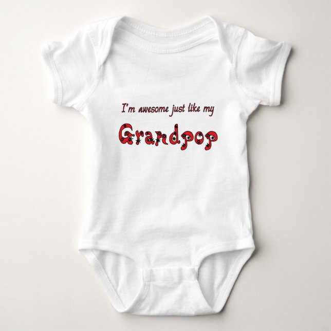 Phantastisch Grandpop Baby Strampler (Vorderseite)