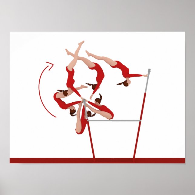 Phantastisch Gymnastik Poster - Ungerade Bars (Vorne)